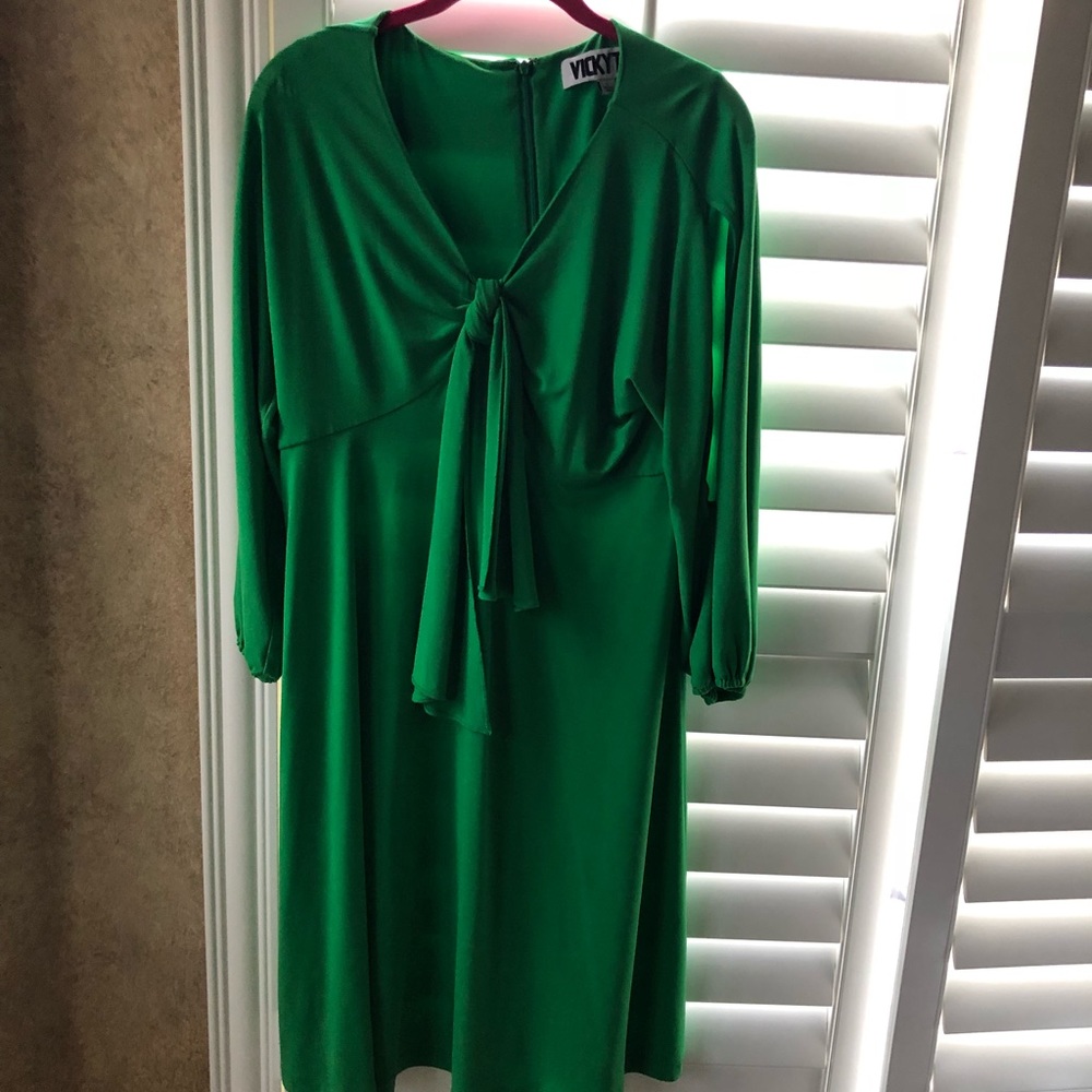 Green Vicky tile dress size large
